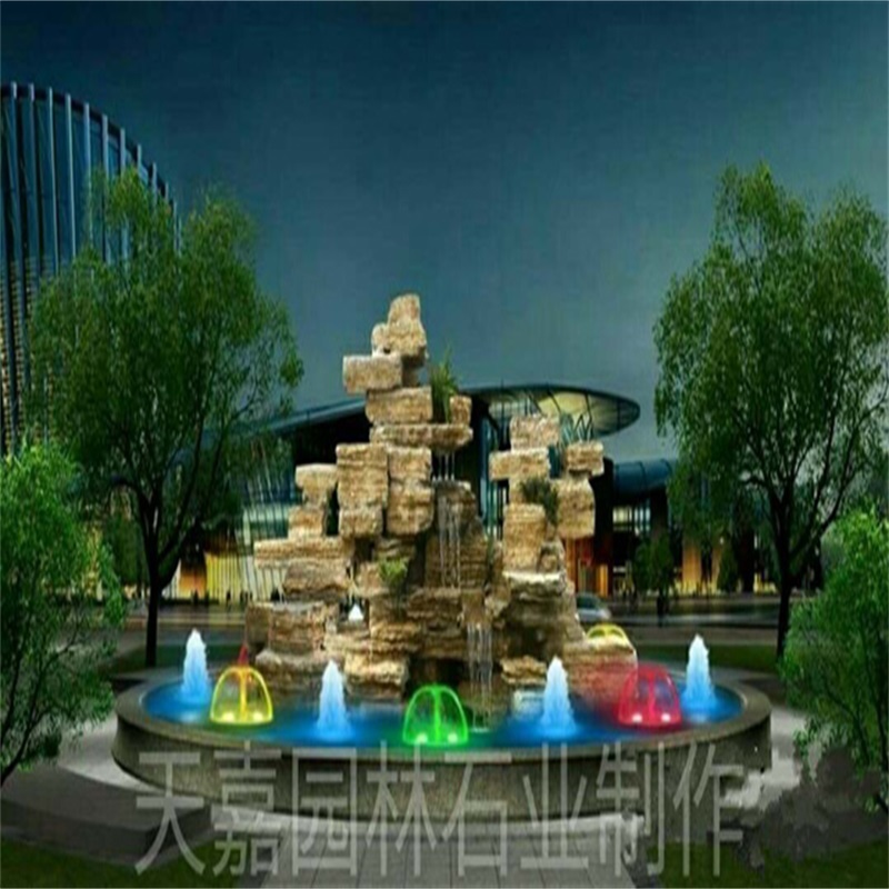 市中水幕墙喷泉设计